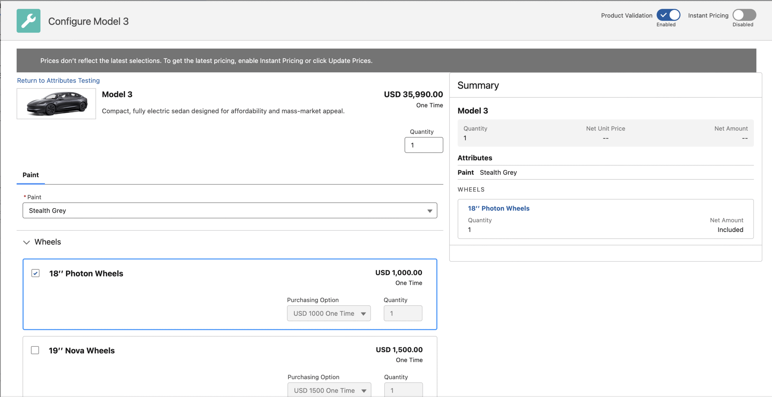 Salesforce Revenue Lifecycle Management Product Creation